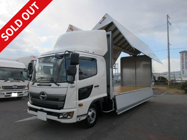[Rental available] 2018 model Hino Ranger, medium-sized aluminum wing, 6200 wide, 240 horsepower