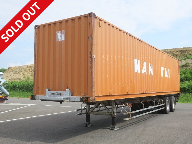 1993 model Nippon Fruehauf 2-axle 40FT container semi-trailer with box Maximum load 24t 