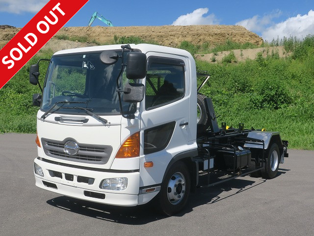 2013 Hino Ranger Medium-sized arm roll Shinmaywa twin hoist ★Actual mileage approx. 240,000km/Vehicle inspection valid until September 2015★