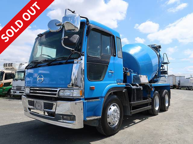 1997 Hino Profia large concrete mixer truck, 2 differentials, Kayaba, drum capacity 8.9m3, electric hopper cover, 390 horsepower *Inspection valid until August 2014*