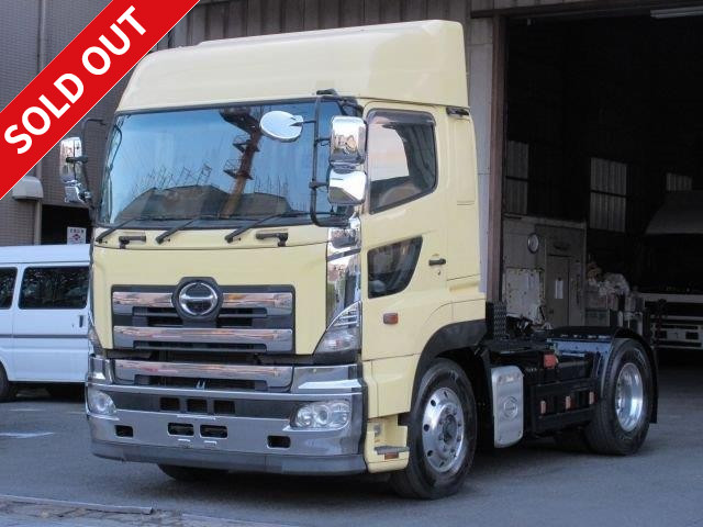 2005 Hino Profia tractor, air suspension high roof, sea container bulk relaxation, fifth wheel load 11 tons!