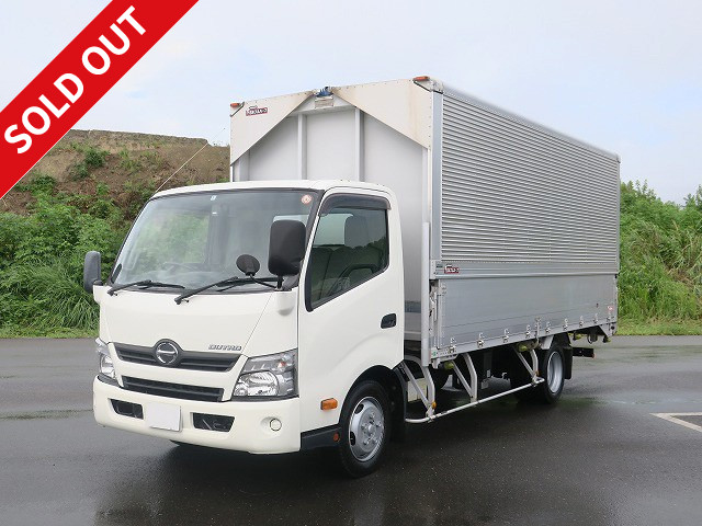 2016 Hino Dutro 2t Aluminum Wing Wide Extra Long Cargo Bed Height 210cm Fully Low Floor 2-Tier Lashing Rails ★Approximately 100,000km Actual mileage on meter / Vehicle inspection valid until May 2014 ★ [Semi-medium-sized license compatible *Excluding 5t limited]