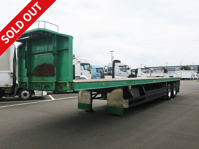 1997 model Yusoki 2-axle cutting board semi trailer, 12m body, maximum load 19.3t, aluminum wheels