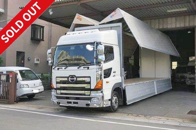 2016 Hino Profia, large aluminum wing, 4-axle low floor, rear air suspension, high roof, back-up camera and ETC included