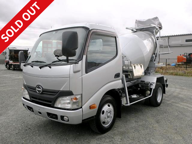 2012 Hino Dutro Small Concrete Mixer Truck, Kayaba, Drum Capacity 2.5m3, Hopper Cover [Semi-medium license compatible *Excluding 5t limited] *Preliminary inspection included*