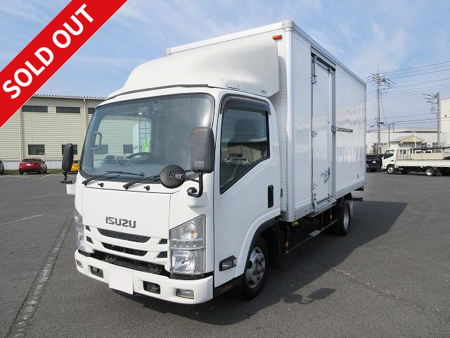 2016 Isuzu Elf 2t aluminum van (panel) standard long, cargo bed height 215cm, left sliding door, full low floor, 150 horsepower, 2-stage lashing rail [medium-sized (5t only) license compatible *old standard license OK] *meter actual mileage approx. 130,000km*