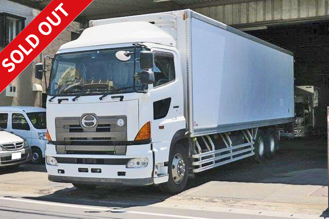 2009 model Hino Profia large refrigerated van, high floor, 2 rear axles, with storage pick-up gear (manufactured by Mitsubishi Heavy Industries, -30 degree setting), rear wheel air suspension, vehicle inspection valid until January 2018!