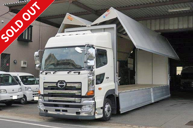 2016 Hino Profia Aluminum wing 4-axle low floor high roof Rear air suspension With retarder and back-eye camera