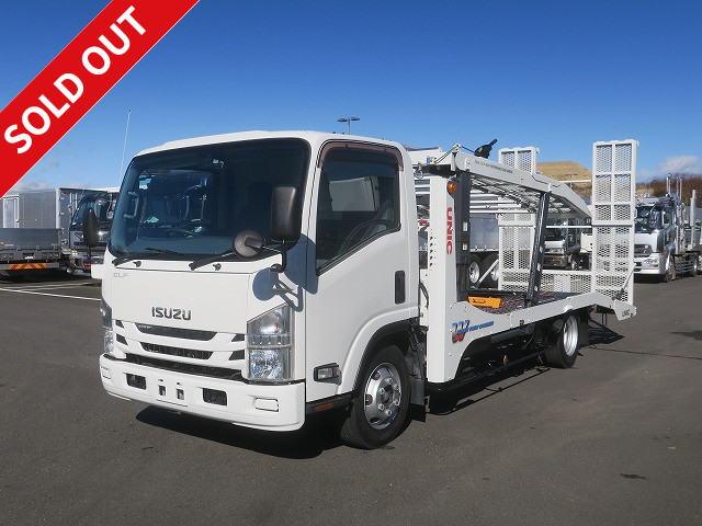 中古トラック いすゞ2台積み車載車