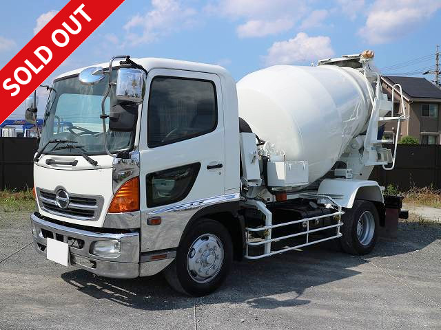 中古トラック 日野コンクリートミキサー車
