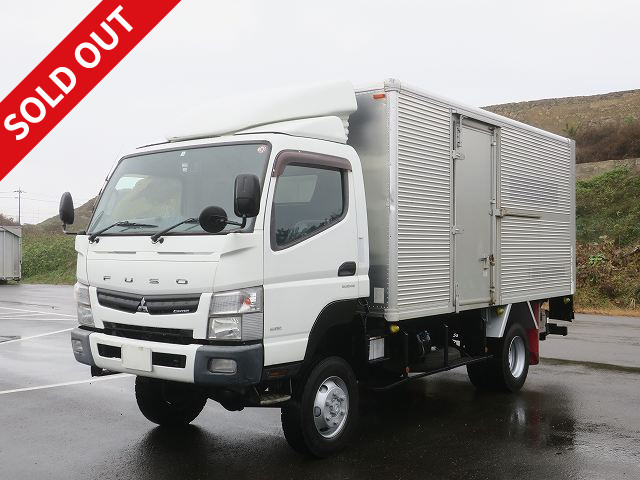 2015 Mitsubishi Fuso Canter 3t Aluminum Van Wide Long Combination Gate Double Sliding Door 4WD 150HP [Semi-medium license required *Excluding 5t limited]