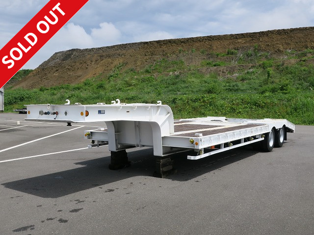 1994 model Nippon Express 2-axle 16-wheel tail-dragging heavy equipment transport trailer Single pull Width 299cm Maximum load 23.5t ★All tires replaced with new ones★