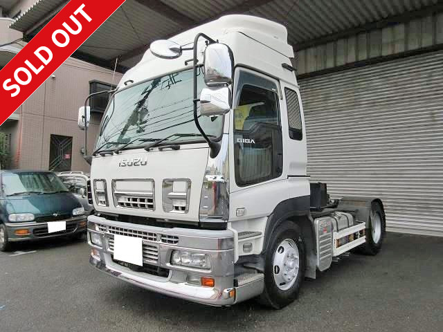 2009 model! Isuzu Giga tractor head, fifth wheel load 10t, high roof, air suspension