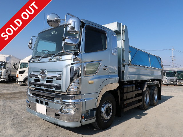 2012 Hino Profia large dump truck, Far East made, 5300 body, 2 differentials, retarder, ★Inspection valid until June 2015★