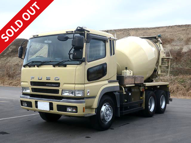 2006 Mitsubishi Fuso Super Great Large Concrete Mixer Truck Shinmaywa Manufacture Drum Capacity 8.7m3 Electric Hopper Cover ★Vehicle inspection included! Actual mileage on meter: approx. 360,000km★