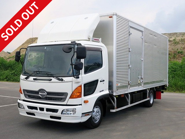 2012 Hino Ranger Medium Aluminum Van 6200 Wide Left Side Door Combination Gate 