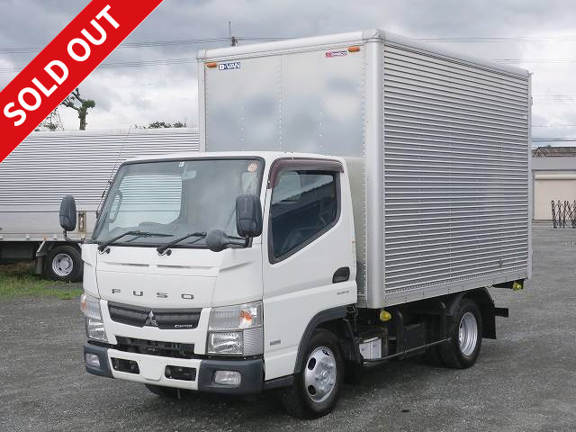 2015 Mitsubishi Fuso Canter 2t Aluminum Van, Standard Short, Cargo Bed Height 206cm, Fully Low Floor, 2 Lashing Rails [Semi-Medium-Duty (5t Only) License Compatible *Old Standard License OK]