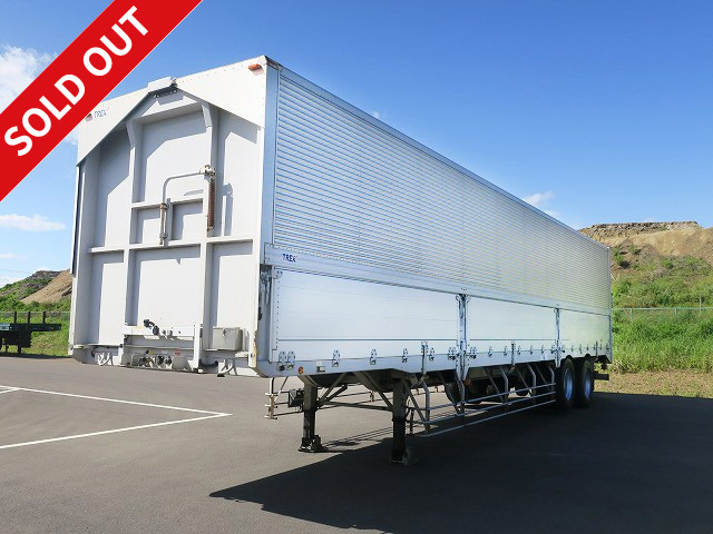 2013 model Nippon Trex 2-axle wing trailer, maximum load 20.2t, lift axle, vehicle inspection valid until December 2013,