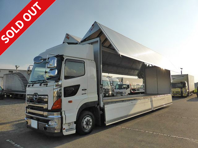 2016 Hino Profia Large aluminum wing 4-axle low floor Rear air suspension High roof Retarder Back-eye camera and ETC included