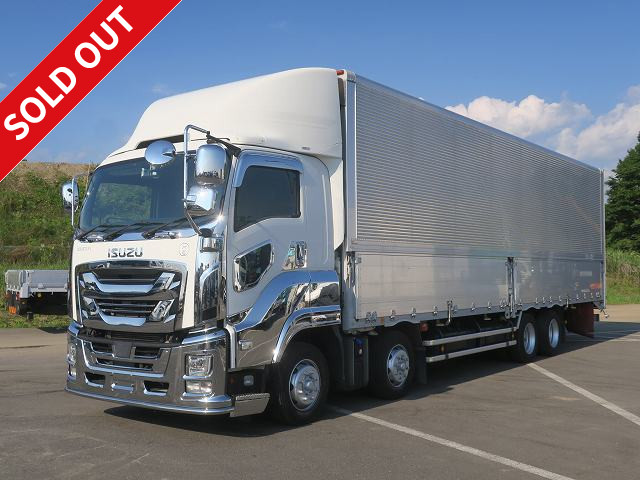 2019 Isuzu Giga Aluminum Wing 4-Axle Low-Floor Truck, 7-Speed Manual Transmission ★Actual Mileage Approx. 610,000 km★