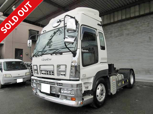 2009 model! Isuzu Giga tractor head, fifth wheel load 10t, high roof, air suspension 