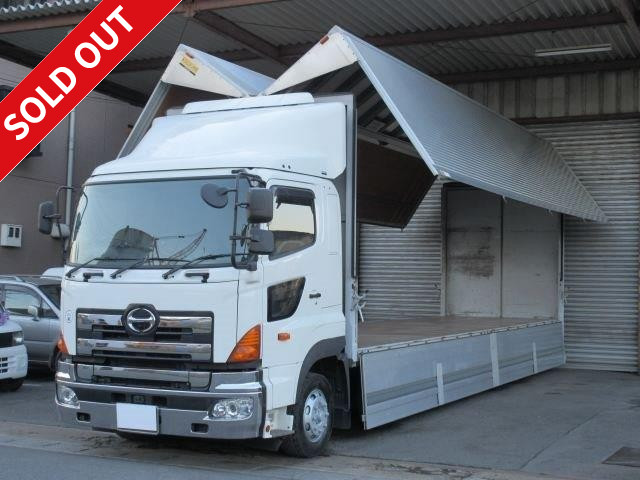 2010 model! Hino Profia 4-axle low-floor aluminum wing