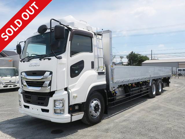 2016 Isuzu Giga Large flatbed aluminum block 3-way opening High floor 3-axle Retarder ★Approximately 720,000km on meter★