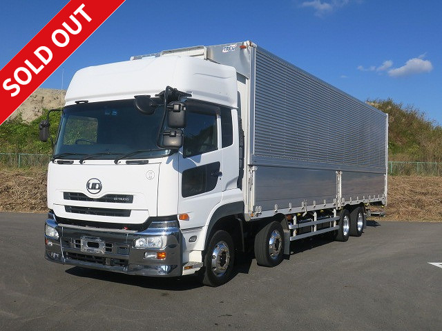 2014 UD Trucks Quon Large aluminum wing 4-axle low floor storage PG high roof ★ Actual mileage on the meter: approx. 470,000 km! ★