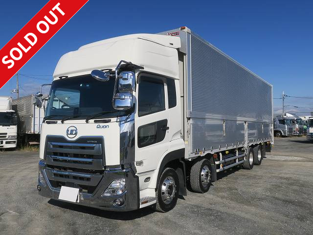 Reiwa 2 model UD Trucks Quon Large aluminum wing 4-axle low floor High roof Aluminum wheels ★Actual mileage approx. 240,000km/MOT valid until March 2024★