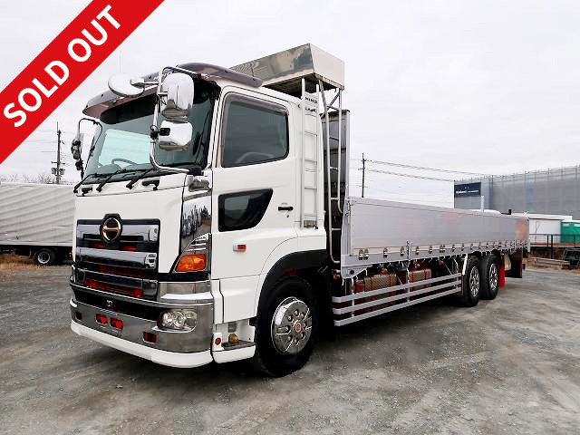 2008 Hino Profia Large flatbed aluminum block 3-way opening 2 differentials Retarder Rear air suspension 410 horsepower