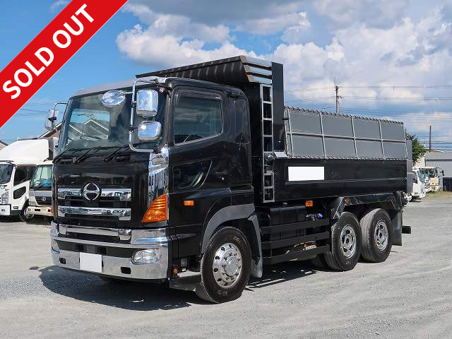 2015 Hino Profia large dump truck, Shinmaywa 5100 body, 2 differentials, retarder, aluminum wheels. *MOT valid until February 2015/metered mileage approx. 560,000 km.*