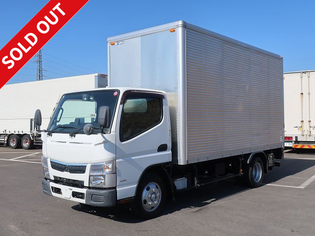 平成30年式 三菱ふそう キャンター 2tアルミバン 標準ロング 内高225cm コンビゲート 150馬力 ラッシングレール2段 5速MT 【準中型免許対応 ※5t限定を除く】★メーター実走行約28万km★