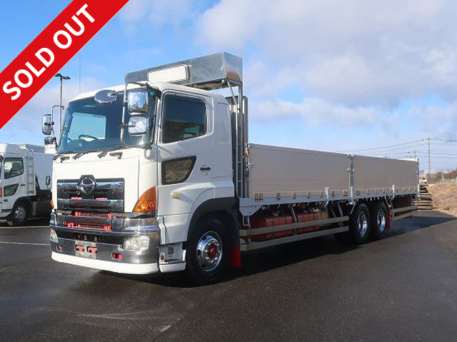 平成19年式 日野 プロフィア 大型平ボディアルミブロック 9500ボディ 高床3軸 アルミホイール★メーター実走行約72万km★