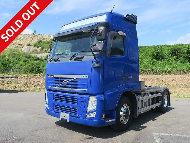 平成26年式 ボルボ(VOLVO)トラクタヘッド 第五輪荷重10.1t スライドカプラ 440馬力 ハイルーフ アルミホイール
