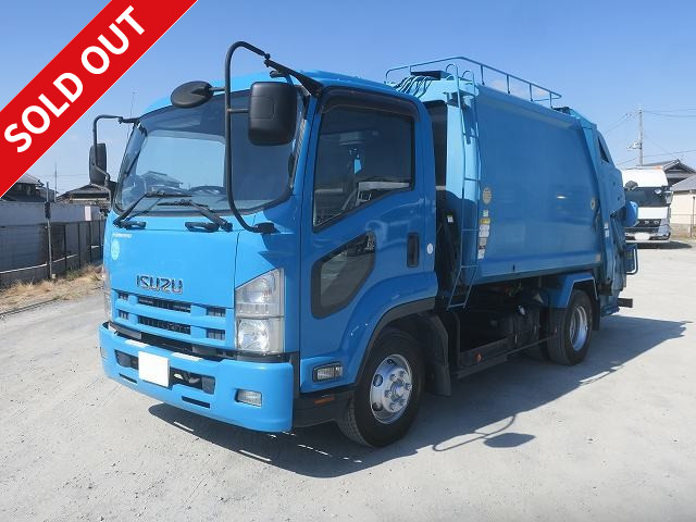 平成24年式 いすゞフォワード パッカー車 極東製 容量8.2㎥/プレス式 汚水タンクあり